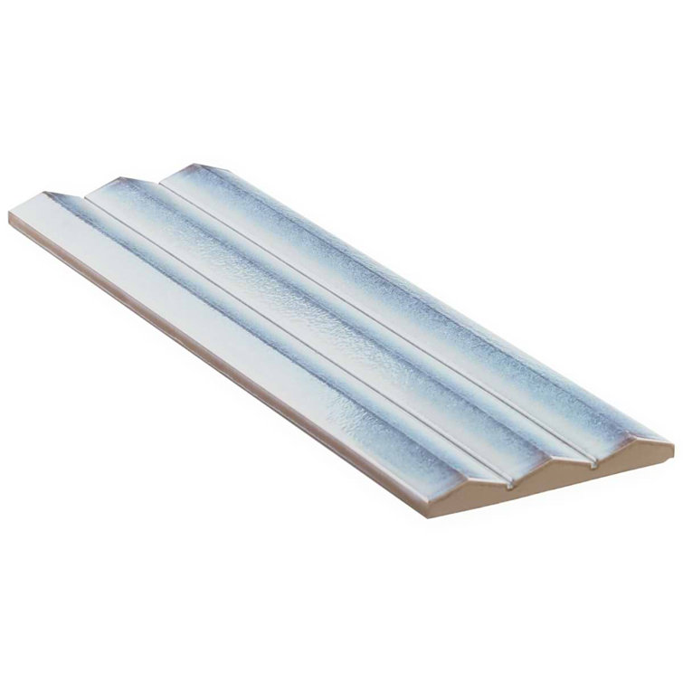 Apex Iris White 5" x 16" 3D Polished Porcelain Wall Tile