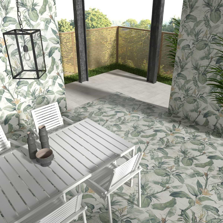 Spring Botanical Matte Porcelain 8" x 8" Tile Mural