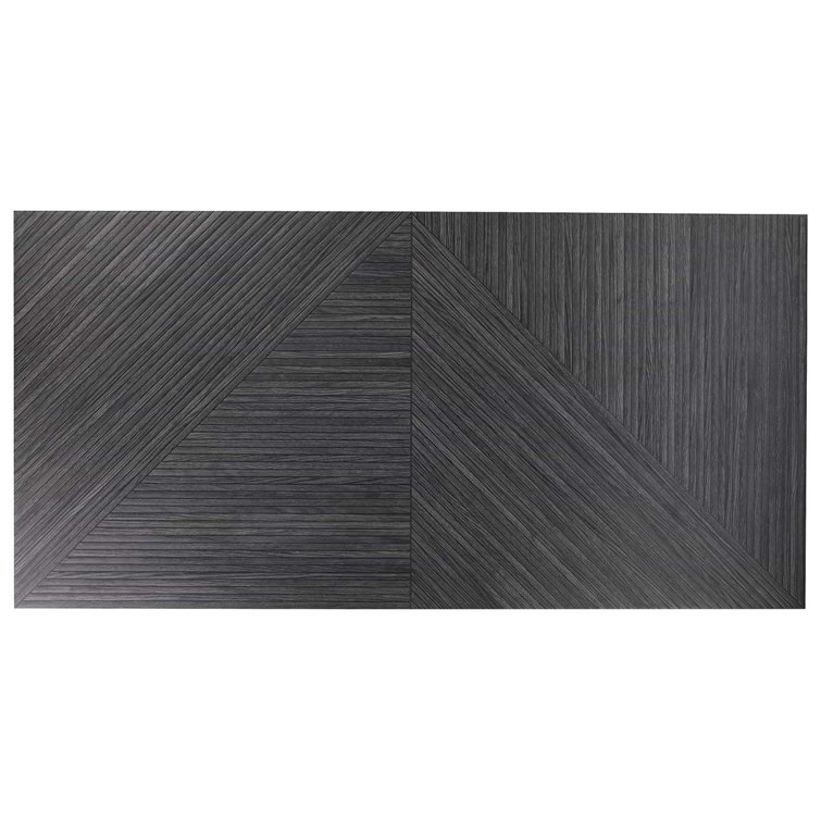 Charcoal Matte Porcelain Wood Look Rectangular Wall Tile