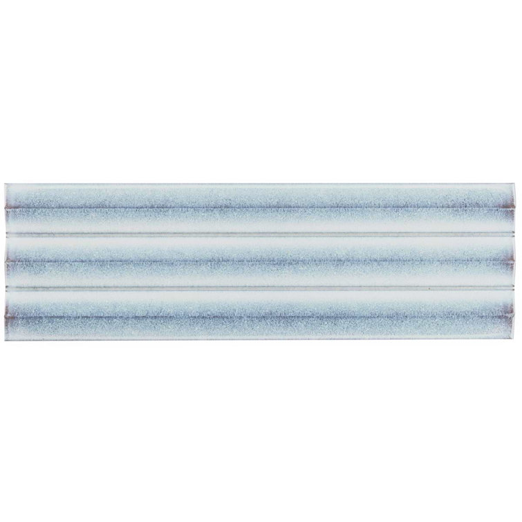 Apex Iris White 5" x 16" 3D Polished Porcelain Wall Tile