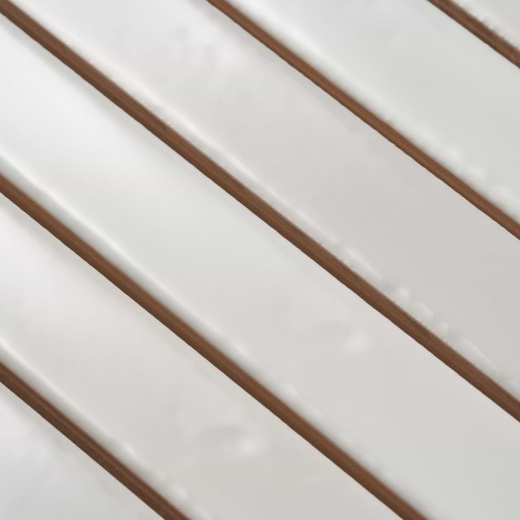 Blanco White Glossy Ceramic Elongated Subway Mosaic Wall Tile