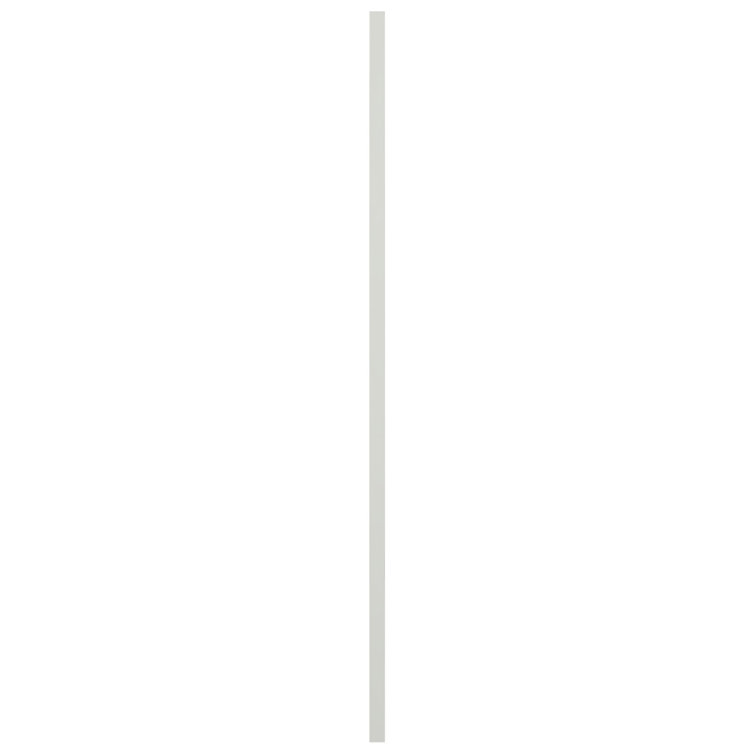 Unfinished White PVC Louvered Shutters, 12"W x 63"H
