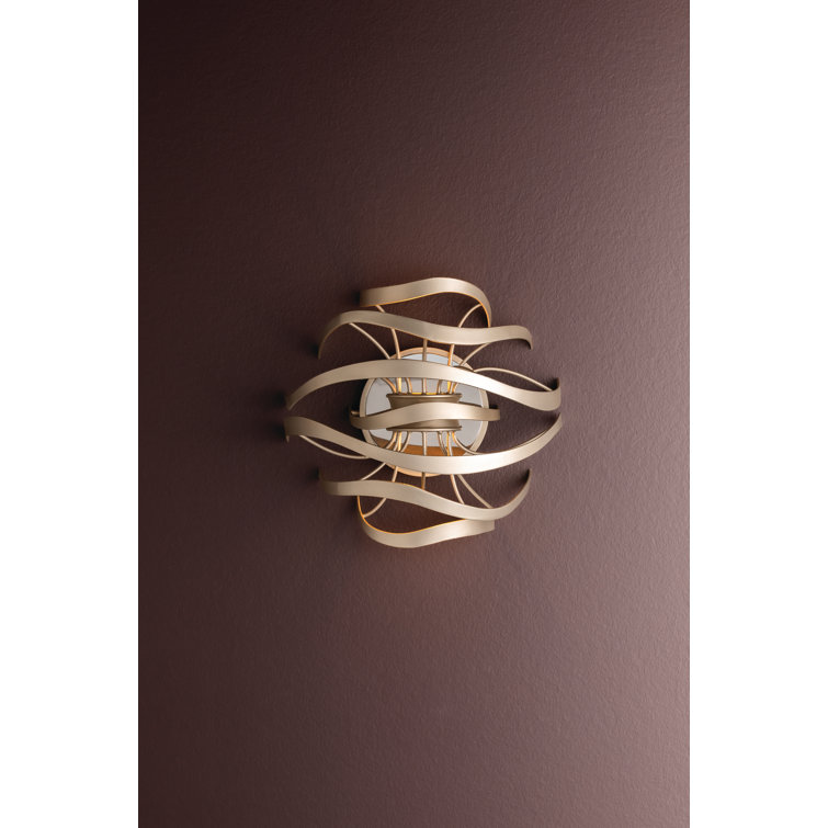 Silver 12" Dimmable Plug-In Electric Glam Sconce