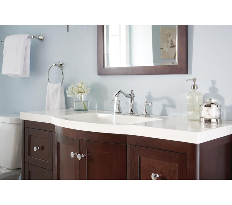 Classic Elegance 16" Chrome Widespread Bathroom Faucet with Drain Assembly