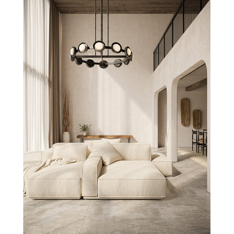 Alonso Vintage Brass 12-Light LED Wagon Wheel Chandelier