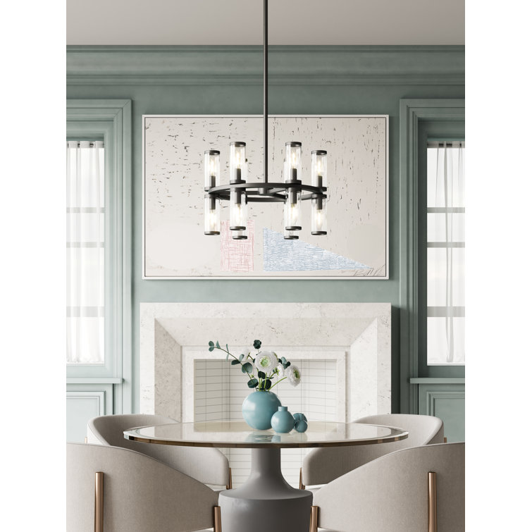 Natural Brass Mini Crystal Candle Chandelier