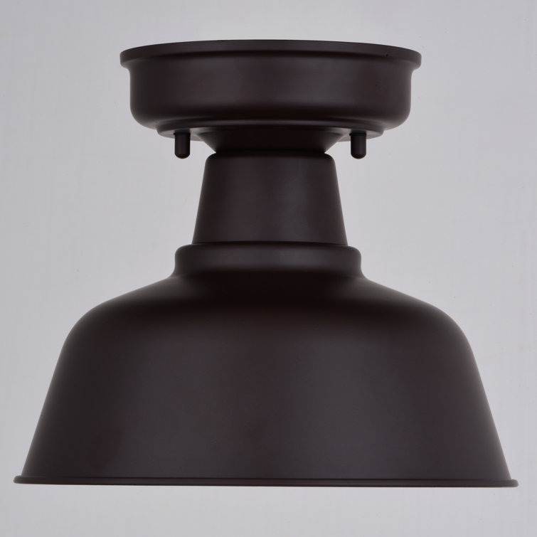 Bronze and Gold Farmhouse Indoor/Outdoor LED Ceiling Light