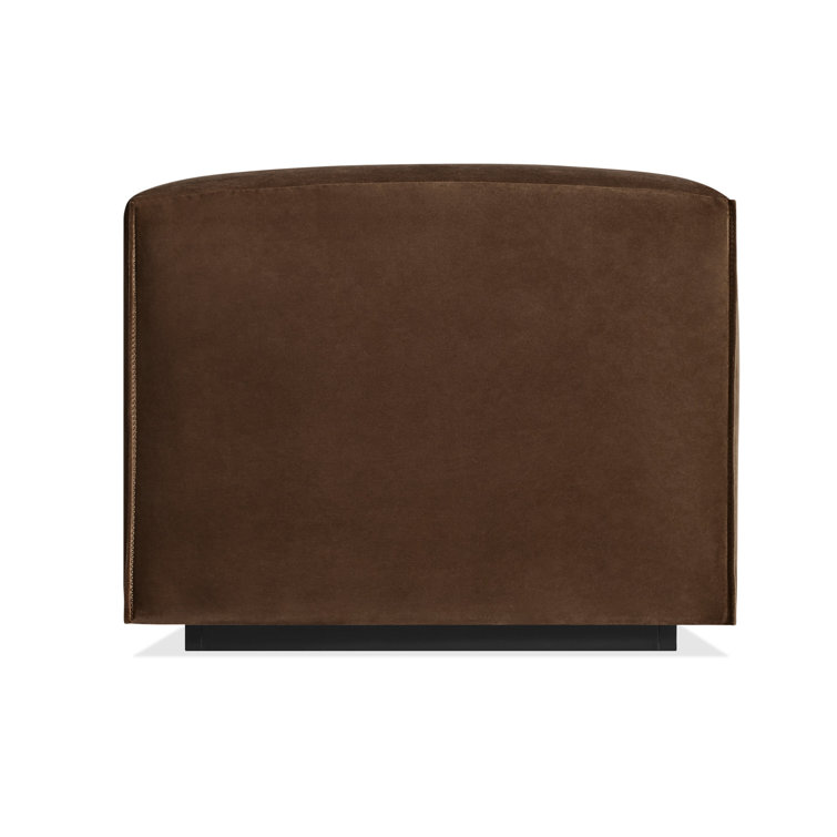Cleon 96" Coffee Velvet Sofa with Generous Arms
