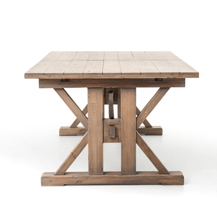 Tuscan Farmhouse Extendable Reclaimed Wood Dining Table