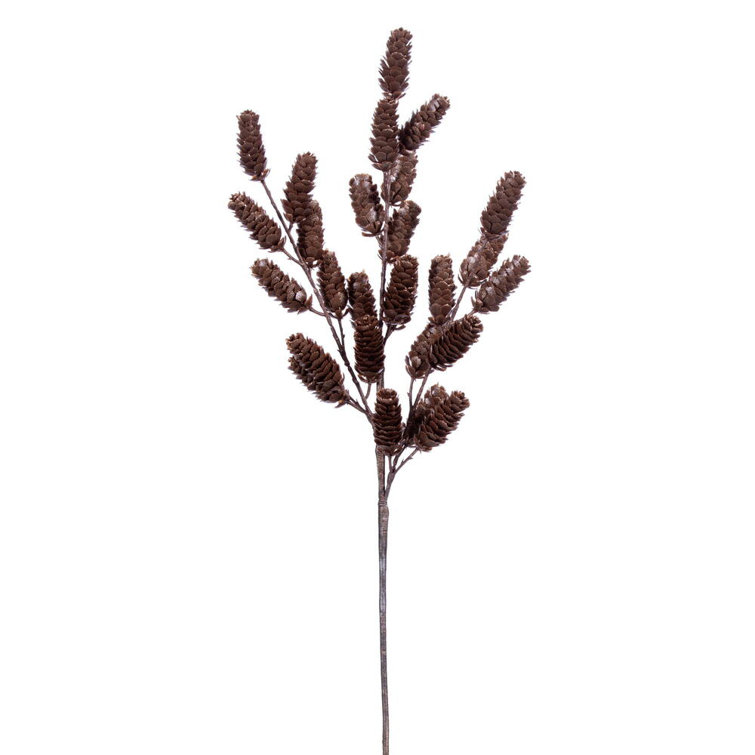 26" Mocha Brown Artificial Pinecone Christmas Spray
