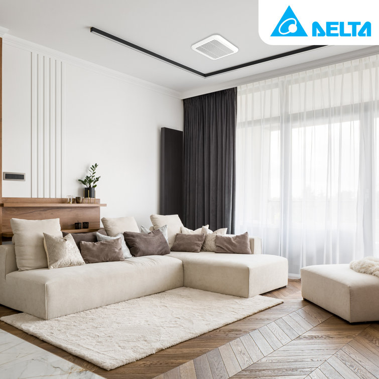 White Energy Star Ceiling Mount Exhaust Fan with Dual Speed