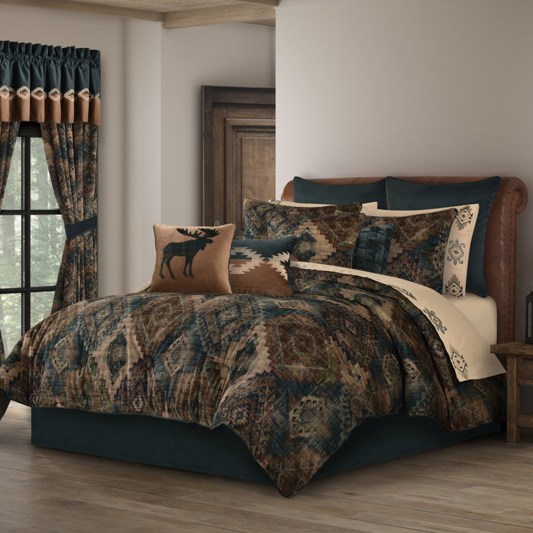 Benson Teal Polyester Basket Weave Square Throw Pillow