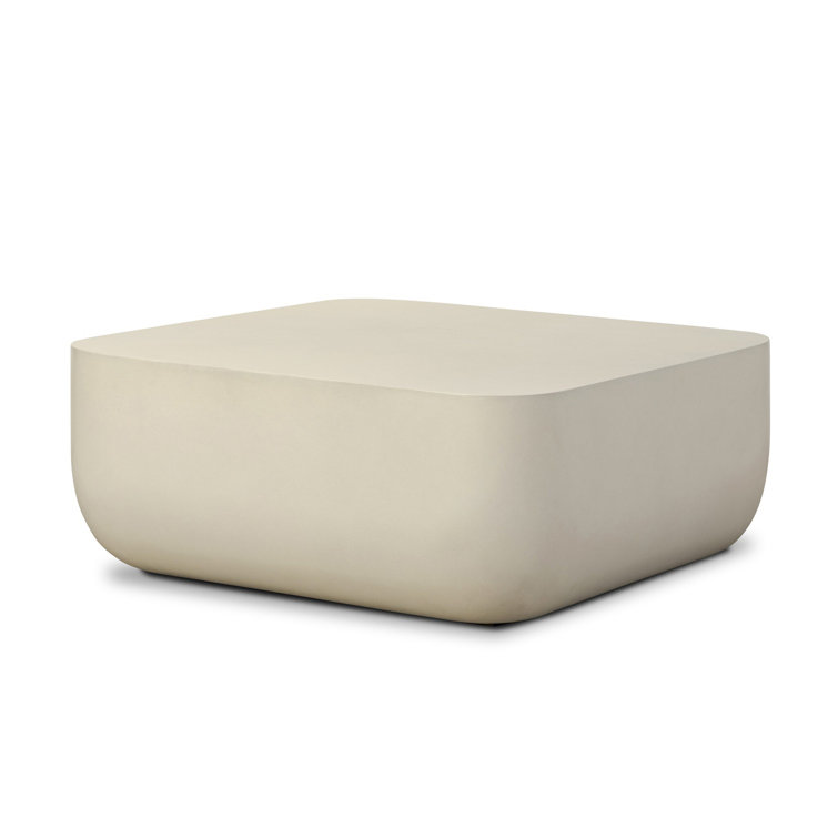 Mara Industrial Concrete Square Indoor/Outdoor Coffee Table