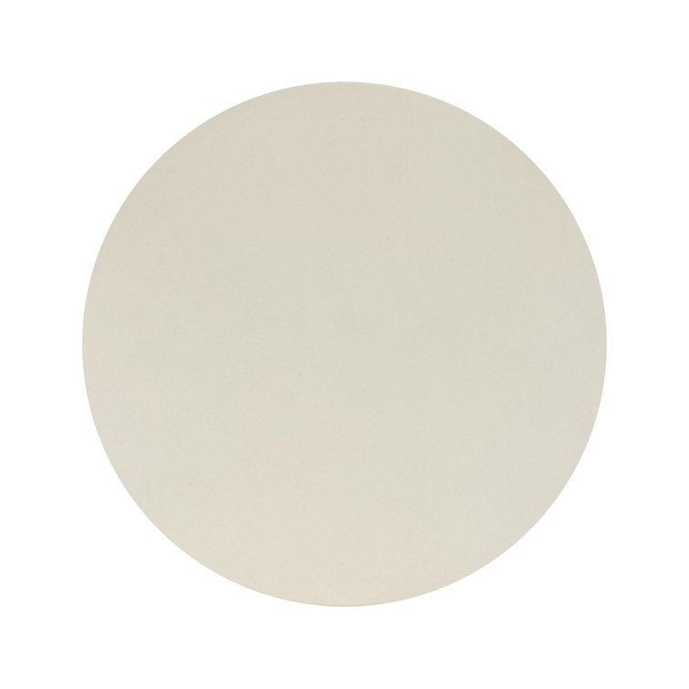Elise Round White Concrete End Table
