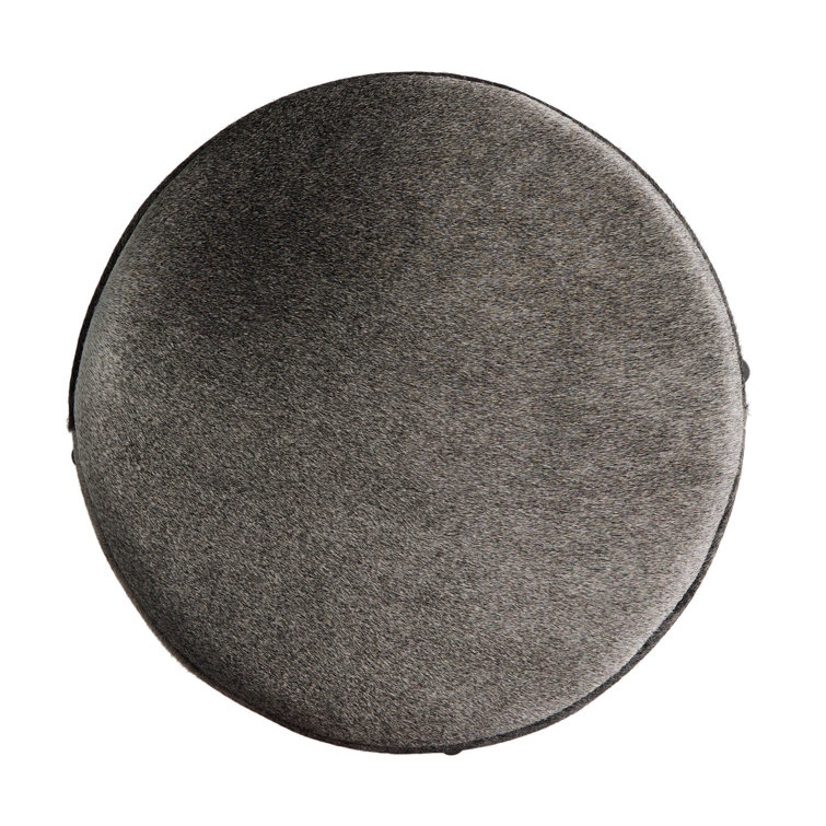 Black and White Speckled Hide Counter Stool with Gunmetal Iron Legs