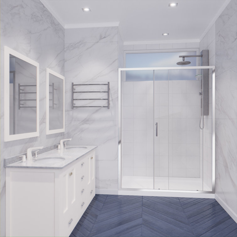 Halberd 48" x 72" Polished Chrome Framed Shower Door