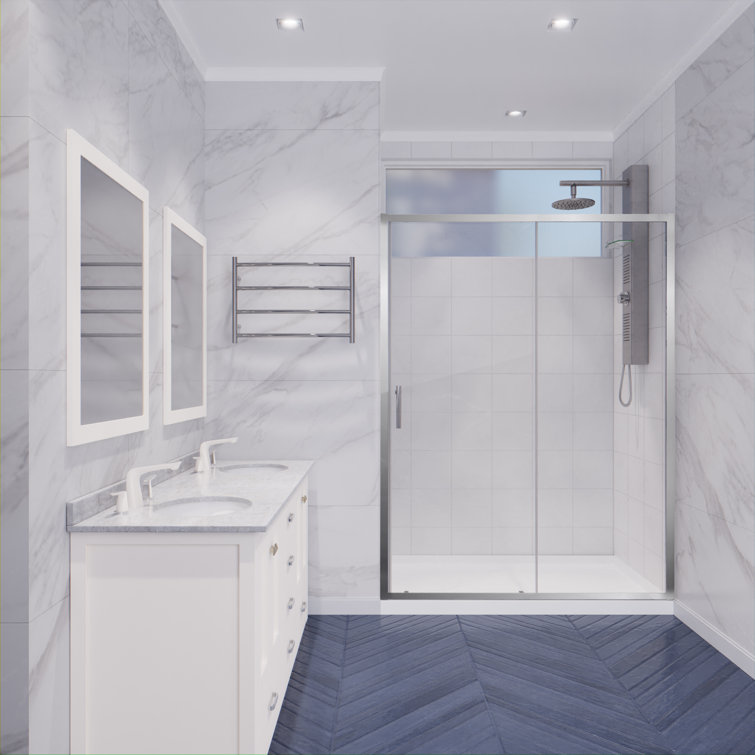 Halberd 48" x 72" Polished Chrome Framed Shower Door