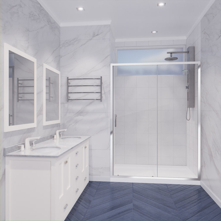 Halberd 48" x 72" Polished Chrome Framed Shower Door
