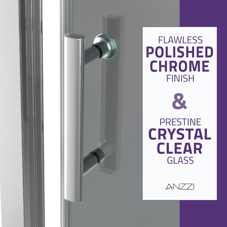 Halberd 48" x 72" Polished Chrome Framed Shower Door