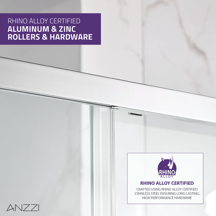 Halberd 48" x 72" Polished Chrome Framed Shower Door