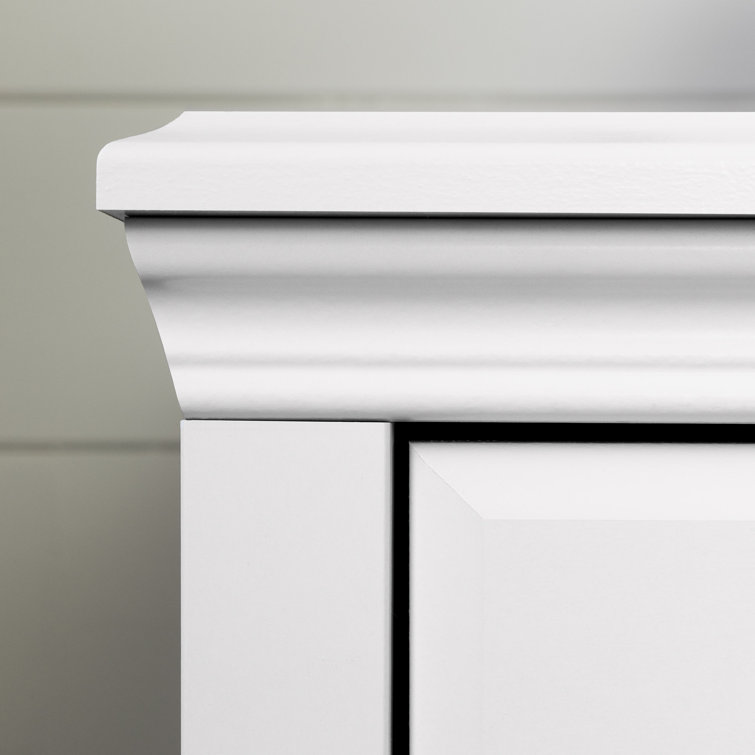 White Nursery Combo Dresser with Soft Close Drawer