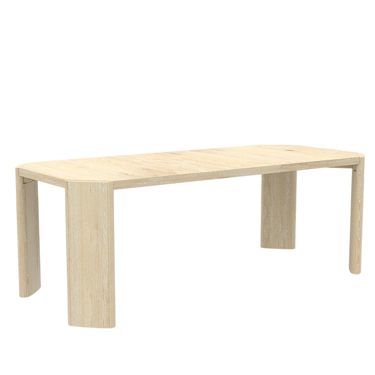 Driftwood Brown Extendable Rectangular Wood Dining Table