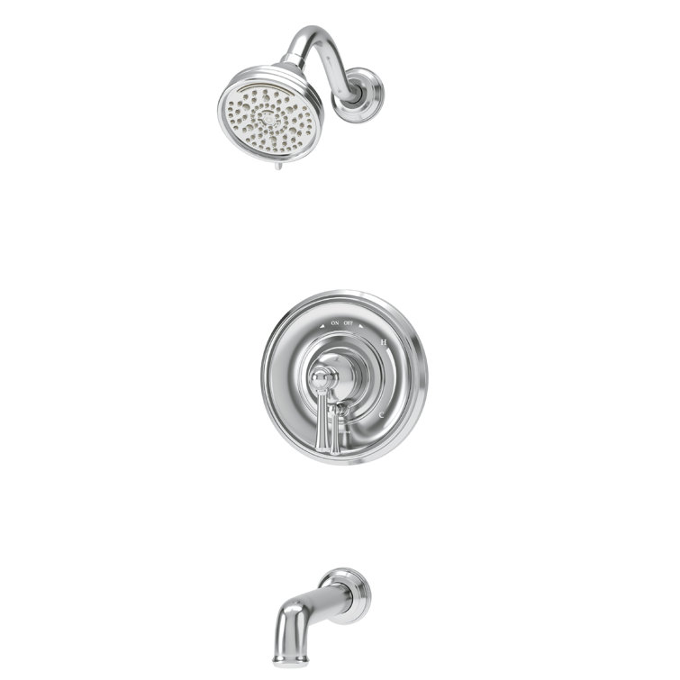 Polished Chrome HydroMersion Tub and Shower Faucet Set