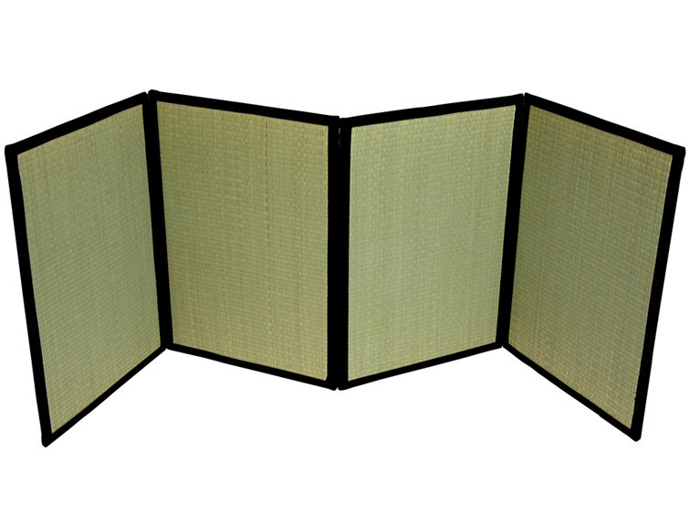 Handmade Green Rectangular Tatami Mat with Fiberboard