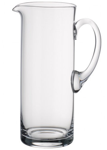 Clear Glass 9.75" Tall Pitcher with Handle