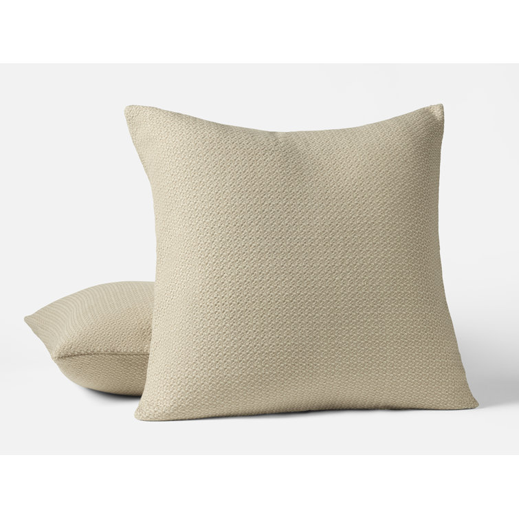 Organic Cotton Euro Sham in Undyed Oyster