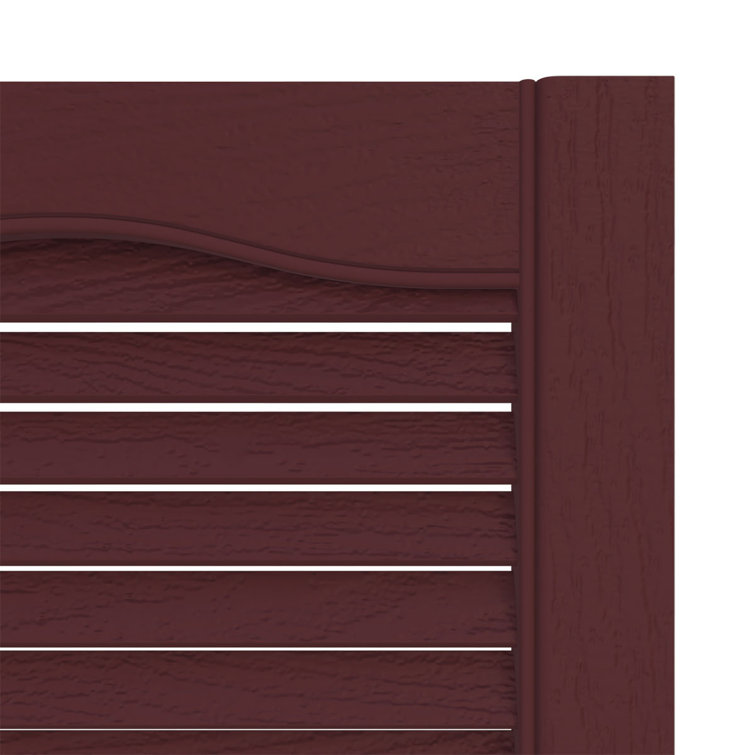 Bordeaux Vinyl 12" x 54" Louvered Decorative Shutters