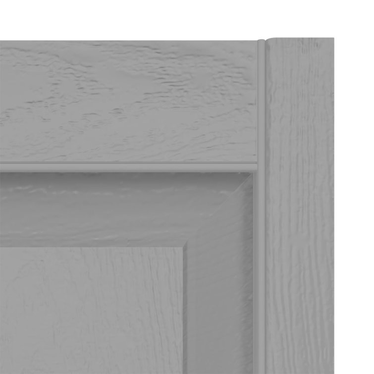 Gray Vinyl Raised Panel Shutters, 58" Height