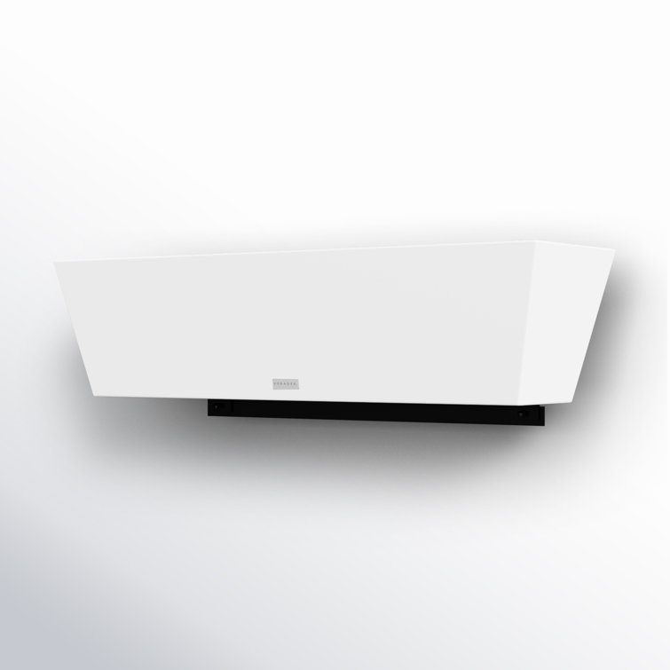 36" White Plastic Railing Planter with Adjustable Brackets