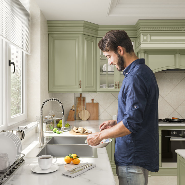 33'' Stainless Steel Double Bowl Drop-In Kitchen Sink
