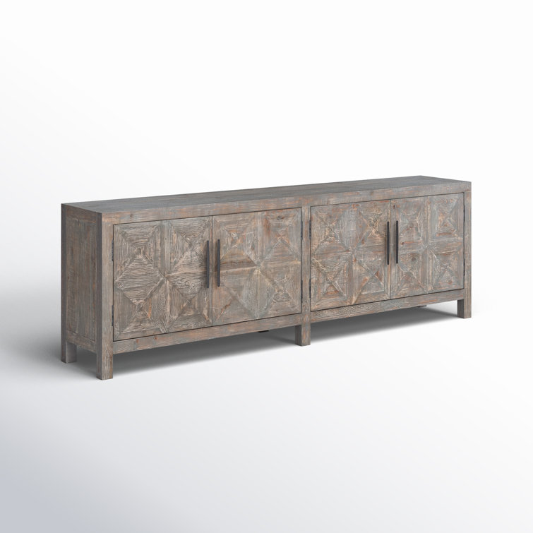 103.5'' Timeworn Gray Reclaimed Pine Wood Sideboard