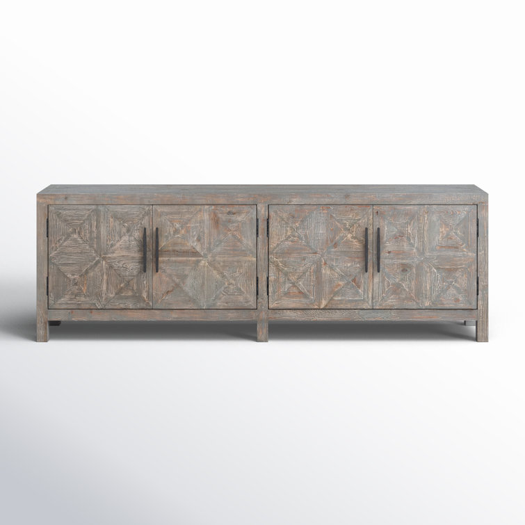 103.5'' Timeworn Gray Reclaimed Pine Wood Sideboard