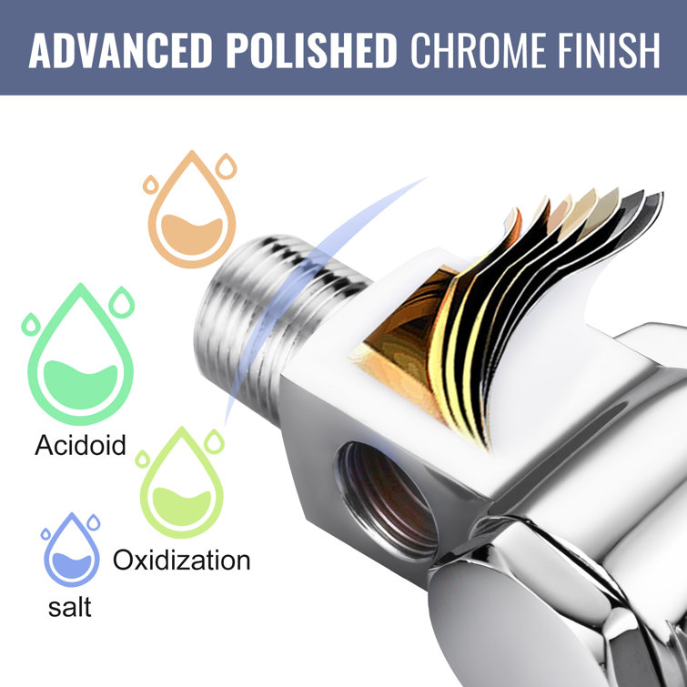 Chrome Wall Mounted Single Handle Pot Filler Faucet