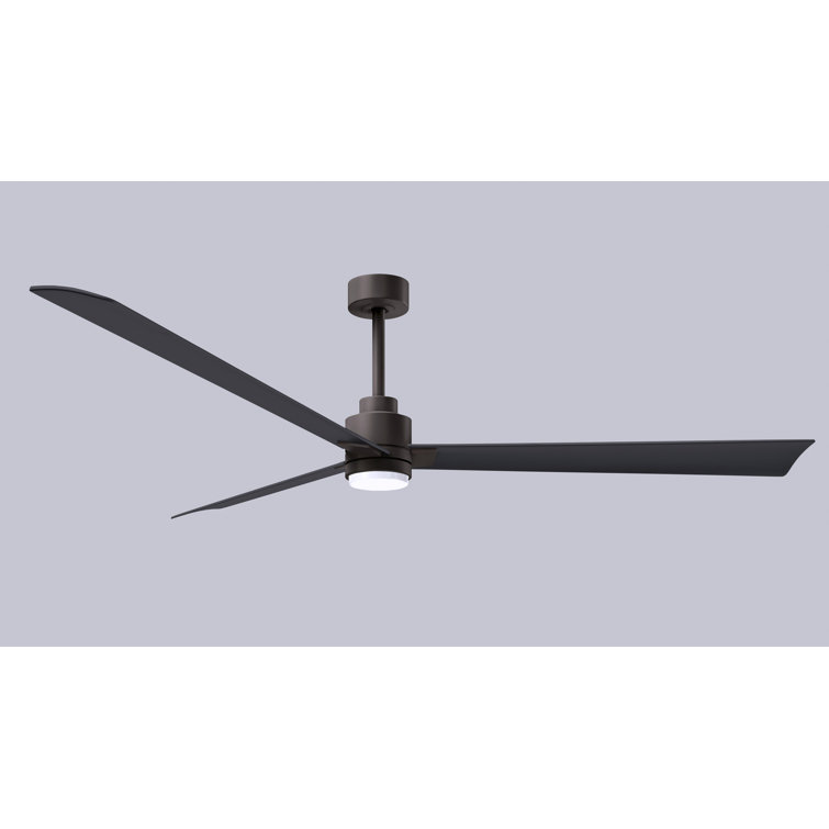 Alessandra 72'' Textured Bronze LED Ceiling Fan with Remote