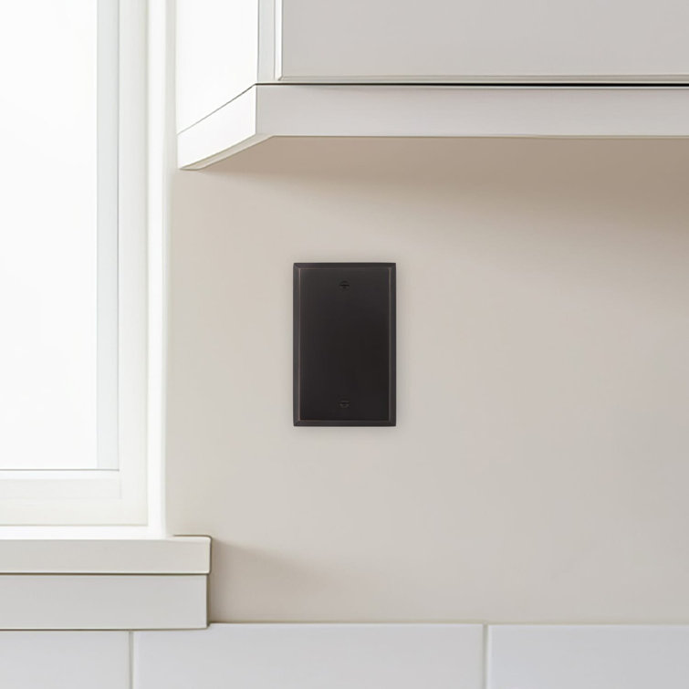 Timeless Bronze Rectangular Metal Blank Wall Plate