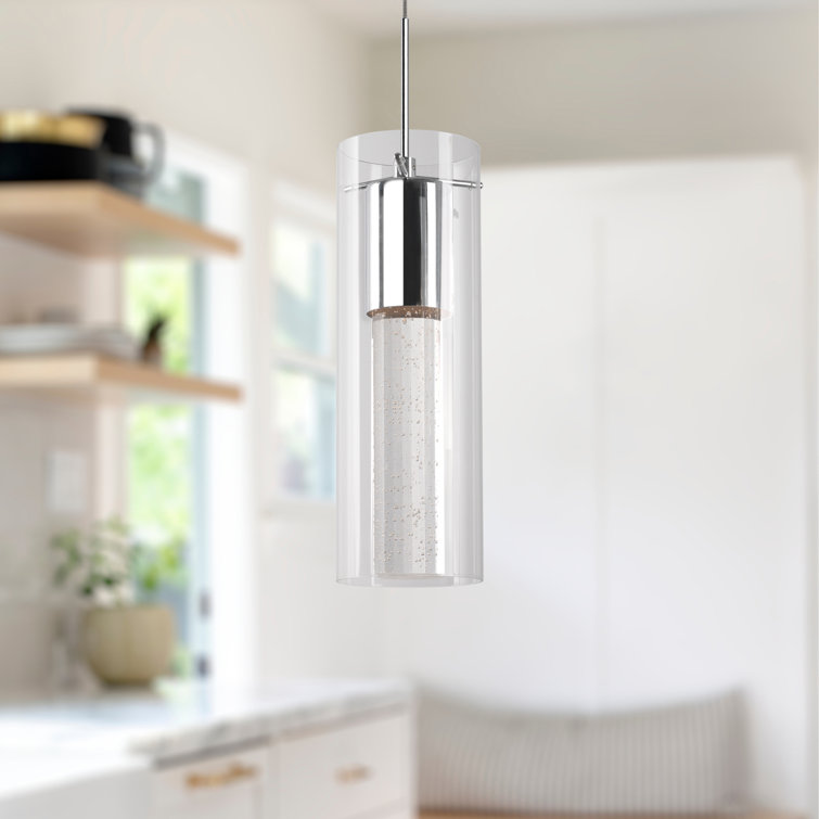 Chrome Glass Mini LED Pendant Light