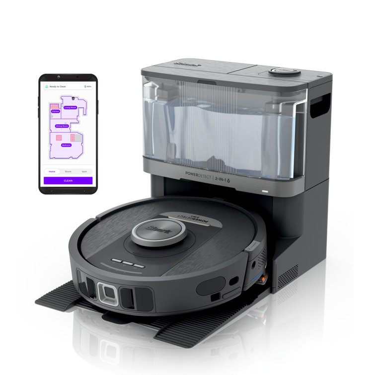 Gaia Gray Cordless 2-in-1 Robot Vacuum and Mop with HEPA Filter