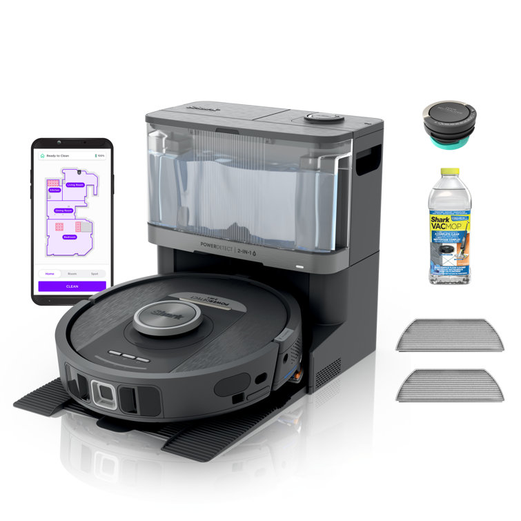 Gaia Gray Cordless 2-in-1 Robot Vacuum and Mop with HEPA Filter