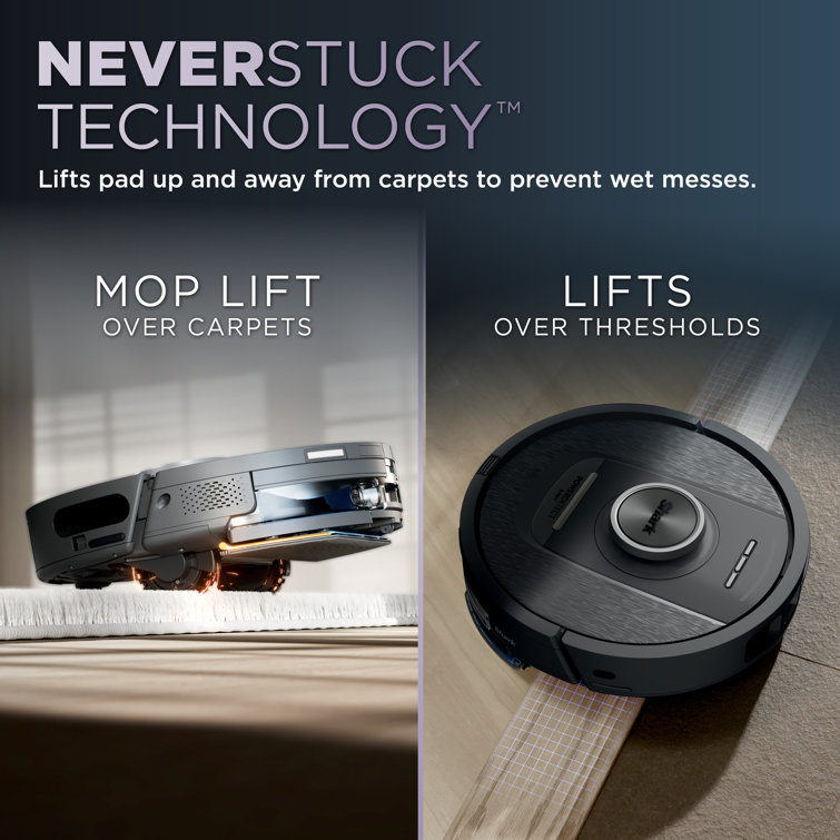 Gaia Gray Cordless 2-in-1 Robot Vacuum and Mop with HEPA Filter