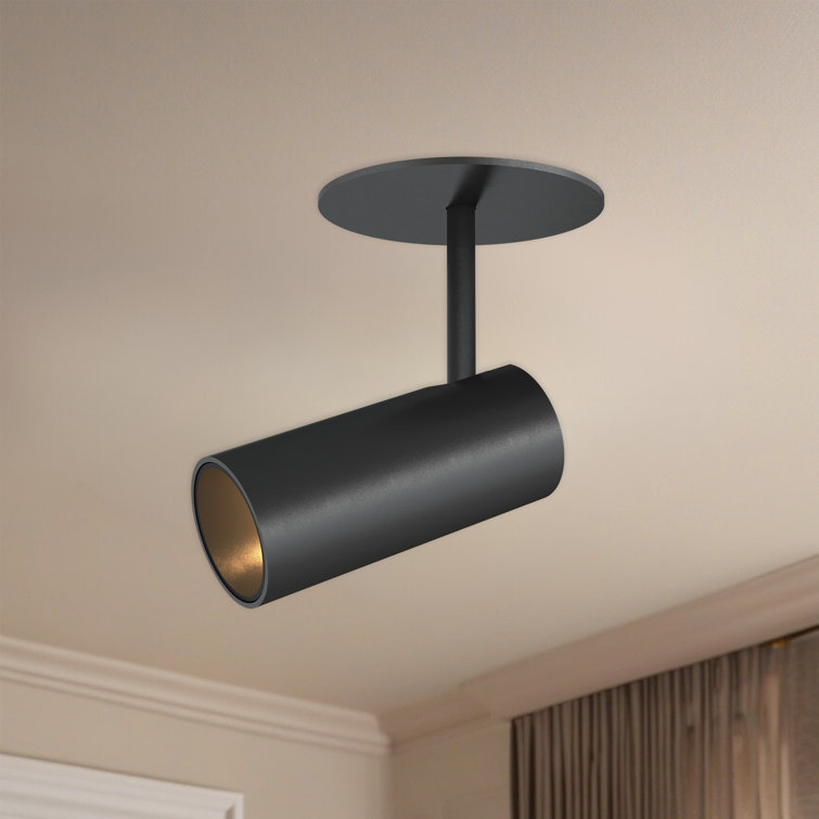 Downey Minimalist Black LED Adjustable Spotlight