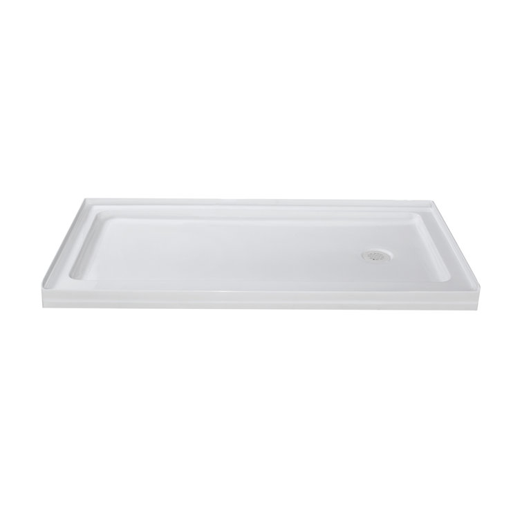 Langham 60" Stainless Steel Frameless Sliding Shower Door with Frosted Glass