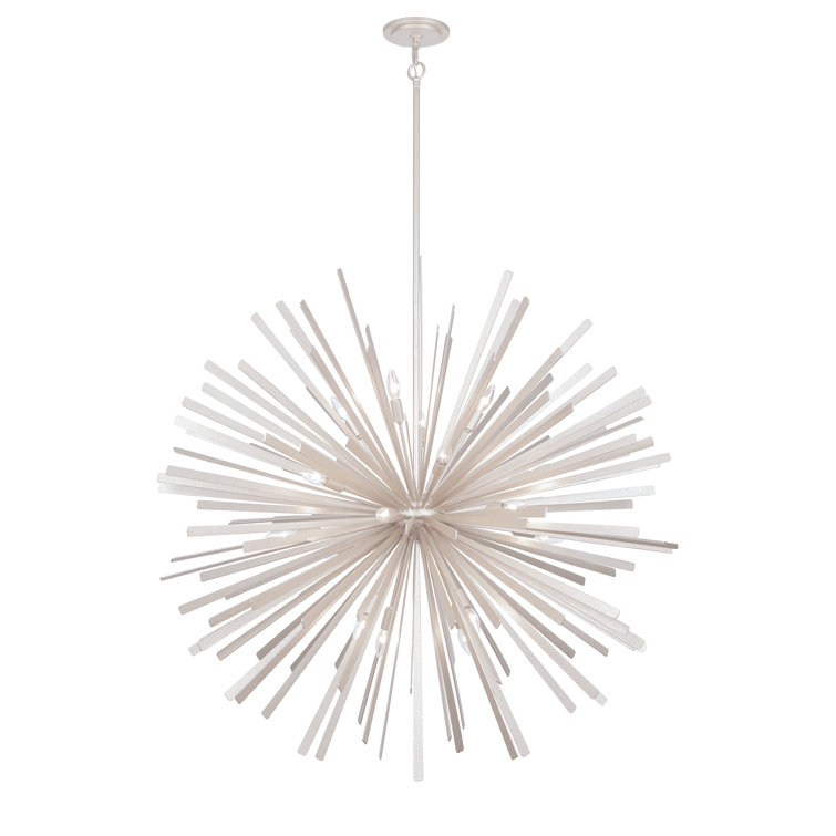 Ashen Gold 8-Light Indoor/Outdoor Glass Pendant