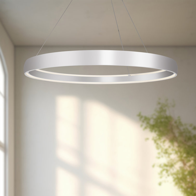 Brushed Nickel 72" Circular LED Pendant Light