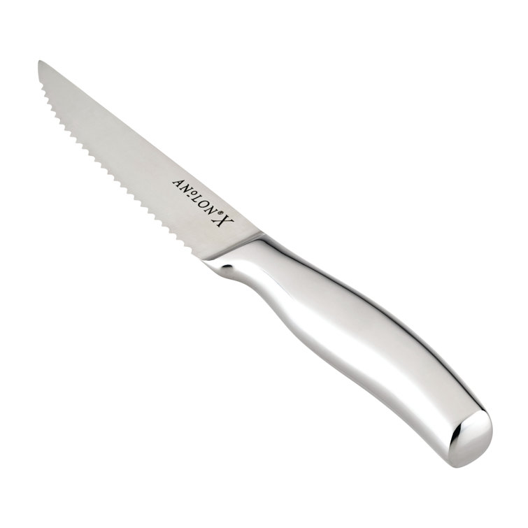 Anolon Anolon X Steak Knife Set, 4 Piece, Stainless Steel