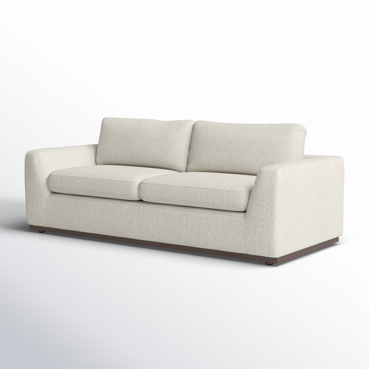 Aldred Silver Queen Tufted Fabric Sleeper Sectional