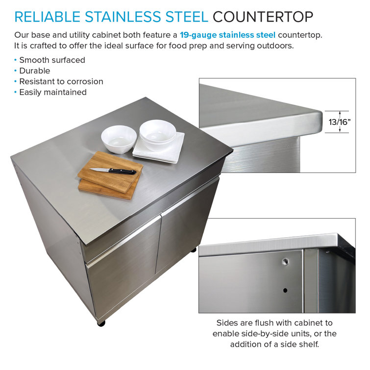 Transolid 32" Stainless Steel Outdoor Utility Cabinet